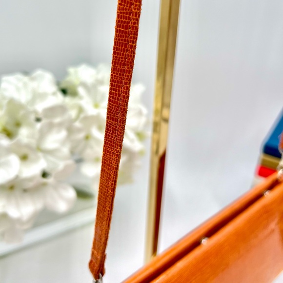VGUC Michelle LaLonde Orange Clutch/Shoulder Bag - Picture 9 of 10